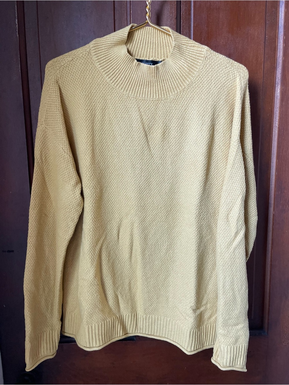 Merokeety women's large long sleeve yellow sweatet